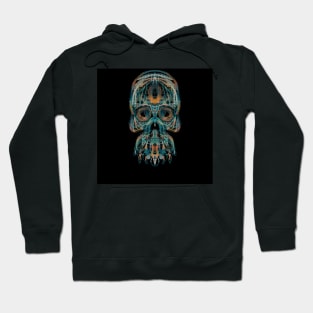 Electroluminated Skull - Patchwork Hoodie